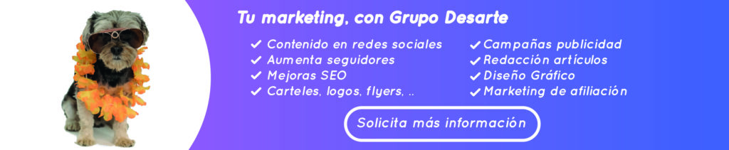 marketing para tu sitio web con Grupo Desarte