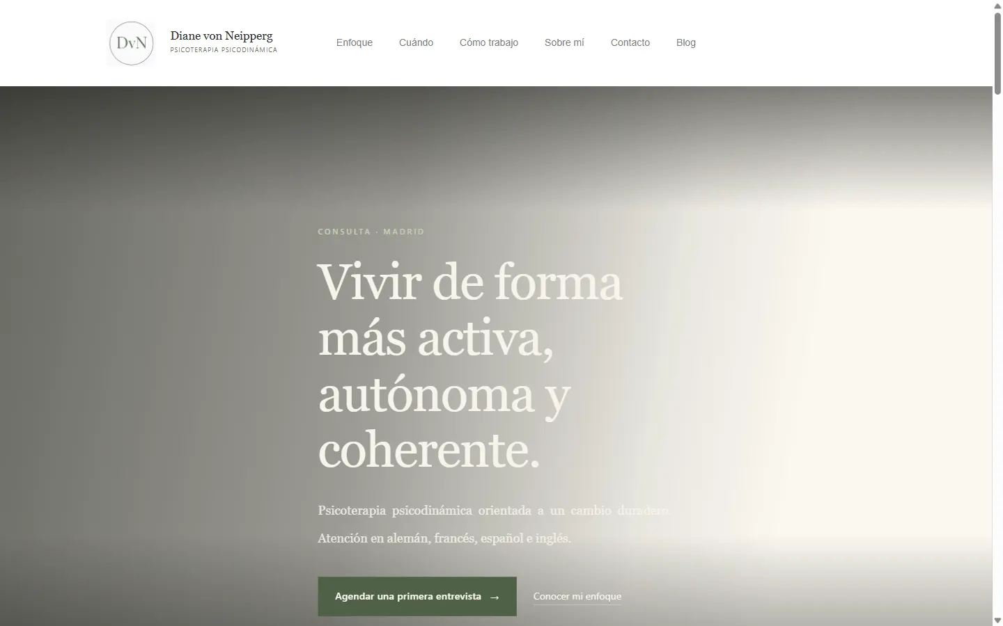 Captura del proyecto Diane Graefin von Neipperg